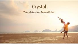  Presentation with fun brain - Audience pleasing slide deck consisting of young couple having fun backdrop and a cream colored foreground