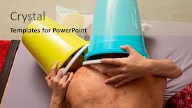  Presentation with heads - Presentation theme featuring young-couple-in-bed background and a lemonade colored foreground