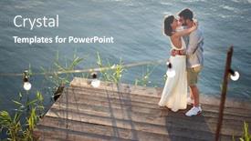  Presentation with dance beautiful couple dancing ballroom - Beautiful presentation theme featuring young-couple-in-love-dancing backdrop and a gray colored foreground