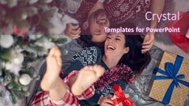  Presentation with relationship - Beautiful slide deck featuring young-couple-in-love-enjoying backdrop and a tawny brown colored foreground