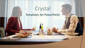  Presentation with good - Amazing PPT theme having young-couple-in-love-having backdrop and a sky blue colored foreground