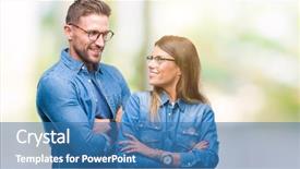  Presentation with love on electric - Cool new presentation theme with young couple in love wearing backdrop and a teal colored foreground