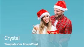  Presentation with loving hearts love heart candy - PPT theme with young couple in love wearing background and a light blue colored foreground