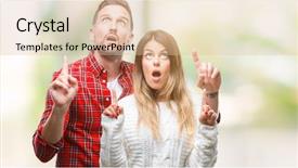  Presentation with love - Colorful PPT theme enhanced with young couple in love wearing backdrop and a  colored foreground