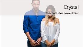  Presentation with love - Audience pleasing presentation theme consisting of depressed and worry for distress backdrop and a light gray colored foreground