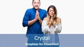  Presentation with confident love - Presentation having young couple in love background and a ocean colored foreground