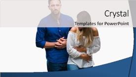  Presentation with stomach disease - Amazing presentation design having young couple in love backdrop and a white colored foreground