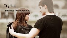  Presentation with teen - Cool new presentation with organization - concept handwritten with chalk backdrop and a tawny brown colored foreground