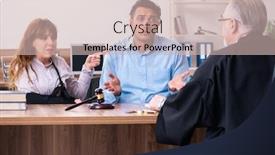  Presentation with divorce - Presentation consisting of young-couple-in-the-courthouse background and a soft green colored foreground