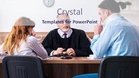  Presentation with divorce - Beautiful theme featuring young-couple-in-the-courthouse backdrop and a sky blue colored foreground