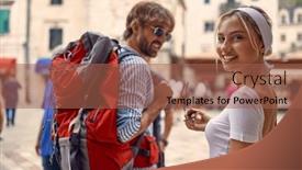  Presentation with old couple walking - 