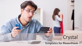  Presentation with behavioral finance - Cool new presentation theme with young couple looking at family backdrop and a soft green colored foreground