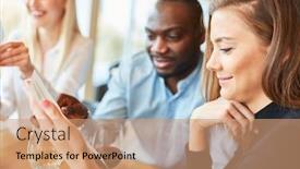  Presentation with bistro - Audience pleasing presentation consisting of young-couple-looks backdrop and a coral colored foreground