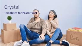  Presentation with infection - Presentation theme enhanced with young-couple-moving background and a sky blue colored foreground