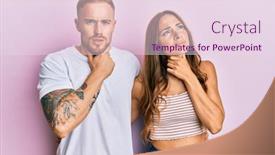  Presentation with sore throat - Slide set featuring young-couple-of-girlfriend background and a lemonade colored foreground