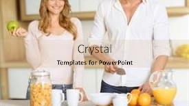  Presentation with healthy breakfast - Amazing PPT layouts having young-couple-prepairing-a-healthy backdrop and a lemonade colored foreground