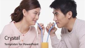  Presentation with sharing - PPT theme enhanced with fresh rich juicy grilled beef meat steak fillet with marks on wooden plate over table decorated with lettuce salad and cutlery new york styled cuisine background and a coral colored foreground