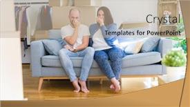  Presentation with bad breath - Amazing presentation theme having young-couple-sitting backdrop and a mint green colored foreground