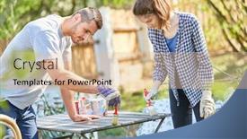  Presentation with together - Audience pleasing PPT theme consisting of young-couple-strokes-and-varnishes backdrop and a lemonade colored foreground