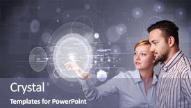  Presentation with high tech technology - Amazing presentation theme having christmas holiday santa claus dance backdrop and a  colored foreground.