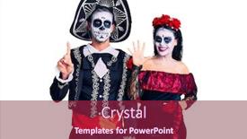  Presentation with mexican day - Cool new theme with young-couple-wearing-mexican-day backdrop and a violet colored foreground