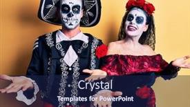  Presentation with mexican day - Audience pleasing theme consisting of young-couple-wearing-mexican-day backdrop and a navy blue colored foreground