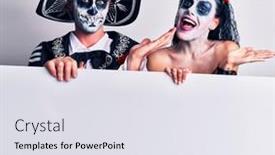  Presentation with mexican day - Theme featuring young-couple-wearing-mexican-day background and a sky blue colored foreground