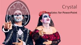  Presentation with mexican day - Amazing presentation having young-couple-wearing-mexican-day backdrop and a coral colored foreground