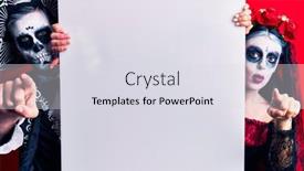  Presentation with mexican day - Cool new slides with young-couple-wearing-mexican-day backdrop and a sky blue colored foreground