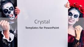  Presentation with mexican day - Presentation featuring young-couple-wearing-mexican-day background and a sky blue colored foreground