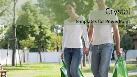 Presentation with reusable - PPT theme enhanced with close-up view of a clown triggerfish balistoides conspicillum soft focus background and a light gray colored foreground.