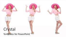  Presentation with canal panama - Amazing slide deck having young dancing model in panama backdrop and a white colored foreground