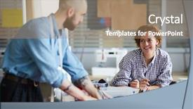  Presentation with world war one - Presentation design consisting of young designers or tailors talk background and a coral colored foreground