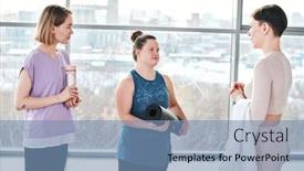  Presentation with consulting - Beautiful PPT layouts featuring young-disable-sportswoman-with-black backdrop and a teal colored foreground