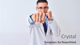  Presentation with violence - Cool new presentation with young-doctor-man-wearing-stethoscope backdrop and a lemonade colored foreground