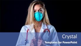  Presentation with twilight zone asmat people mask - Colorful slide deck enhanced with young-doctor-poses backdrop and a ocean colored foreground