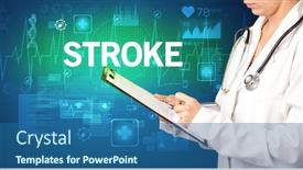  Presentation with writing notes - PPT theme featuring young-doctor-writing-down-notes background and a ocean colored foreground