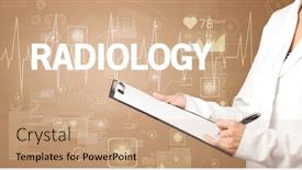  Presentation with writing notes - Amazing theme having young-doctor-writing-down-notes backdrop and a coral colored foreground