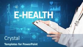  Presentation with writing notes - Colorful slide set enhanced with young-doctor-writing-down-notes backdrop and a ocean colored foreground