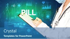  Presentation with writing notes - Amazing presentation design having young-doctor-writing-down-notes backdrop and a ocean colored foreground