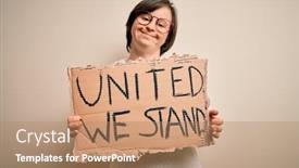  Presentation with down syndrome - Cool new presentation with young-down-syndrome-woman-holding backdrop and a coral colored foreground