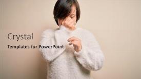  Presentation with down syndrome - Audience pleasing theme consisting of young-down-syndrome-woman-standing backdrop and a lemonade colored foreground