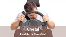  Presentation with driving - Cool new theme with young driver sleeping while driving backdrop and a coral colored foreground