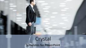  Presentation with gyroscope - Audience pleasing PPT theme consisting of young elegant businessman in formalwear backdrop and a seafoam green colored foreground