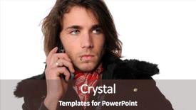  Presentation with cell - Presentation having young emo talking on cell background and a  colored foreground