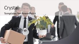  Presentation with employee anniversary work office - Audience pleasing presentation theme consisting of young employee on the background backdrop and a  colored foreground