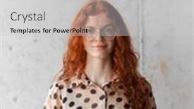  Presentation with entrepreneur - Presentation design featuring young-entrepreneur-with-captivating-orange background and a light gray colored foreground