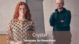  Presentation with project - Presentation design with young-entrepreneurs-confidently-present background and a coral colored foreground