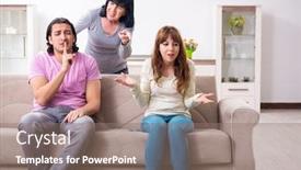  Presentation with family law - Slide deck enhanced with family and mother-in-law background and a coral colored foreground