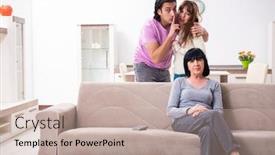  Presentation with family law - PPT layouts enhanced with young-family-and-mother background and a mint green colored foreground